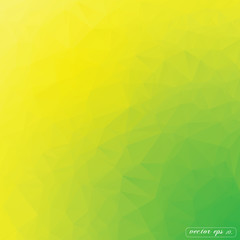Fototapeta premium Abstract yellow and green tone triangle geometrical Vector background illustration eps10