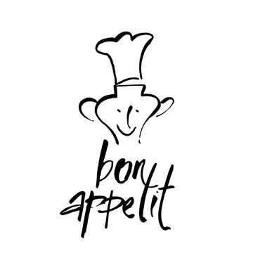 Bon Appetit Lettering Template