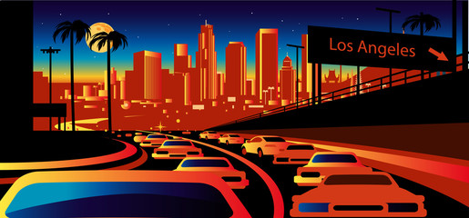 Fototapeta premium Panoramę Los Angeles