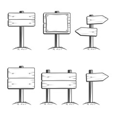 Vector Set of Signposts