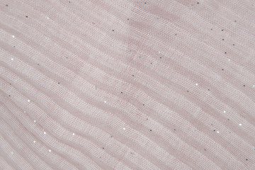 Soft pink pleated fabrice background.
