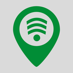 Wifi connection map pointer