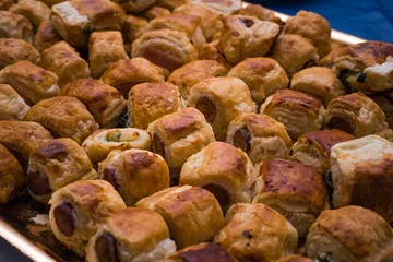 Möbelaufkleber buffet di rustici con würstel © gabrielhector