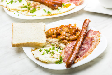 English breakfast only with a cup of tea
