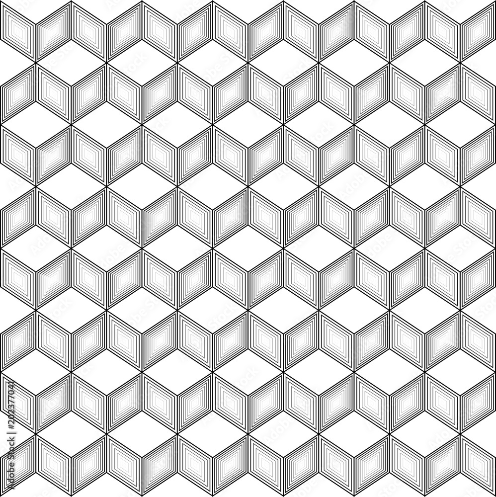 Poster minimal seamless blackchain and white block technology pattern. vector busines background.