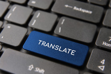 Language translation support on computer key