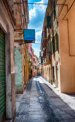 Alley in the city of Sassari