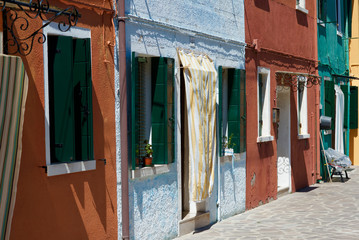 Fototapeta na wymiar Burano, Venezia case tipiche