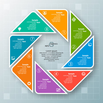 Abstract 3D Paper Infographics