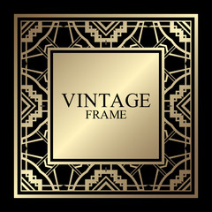 Art Deco frame border