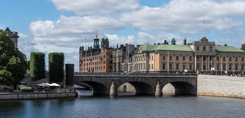 View on Arvfurstens Palats and Rosenbad in Stockholm