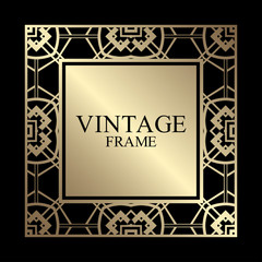 Art Deco frame border