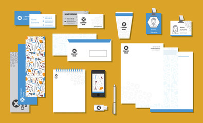 Handyman branding design template. Vector illustration.