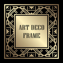 Art Deco frame border