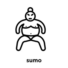 sumo icon isolated on white background