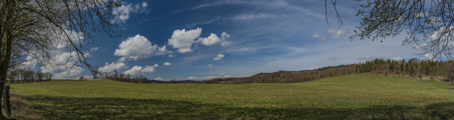 Fototapeta na wymiar Pasture land near Horni Slavkov town