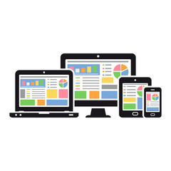 Responsive web design on different devices
