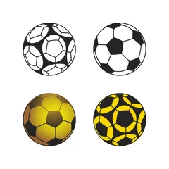 Photo sur Aluminium Sports de balle soocer ball icon vector