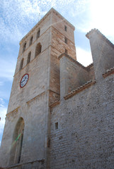 Fototapeta na wymiar The Cathedral of Our Lady of the Snows, Ibiza, Spain