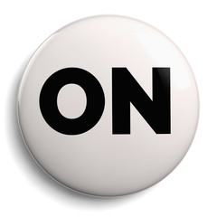 On Button Round White Icon