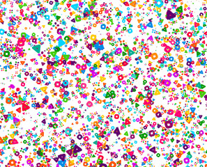 Abstract geometric pattern. Background with colored shapes. Mosaic graphic design. Vivid backdrop for Banners, Posters, Flyers. Vector