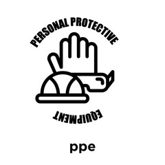 ppe icon isolated on white background