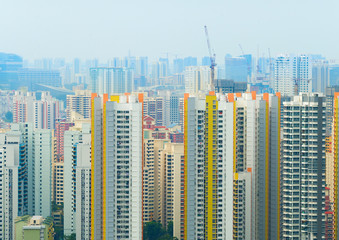 Singapore modern architecture. Apartment building.