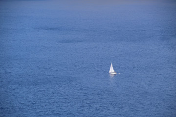 Fototapeta premium sailing yacht in the sea