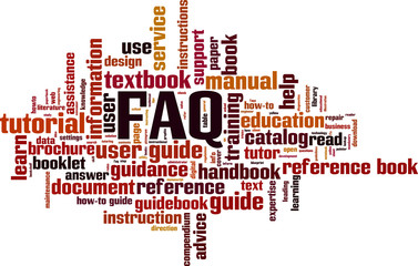 FAQ word cloud