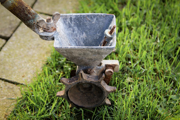 altes Saatgerät, Gartengerät