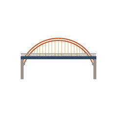 Bridge, suspension, rope icon vector image.Can also be used for building and landmarks . Suitable for mobile apps, web apps. Vector illustration.