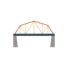 Bridge, suspension, rope icon vector image.Can also be used for building and landmarks . Suitable for mobile apps, web apps. Vector illustration.