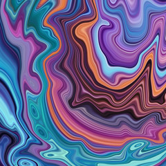 abstract neon background, vivid fluid art, marbling texture, bright hue agate wallpaper, wavy lines, liquid ripples, digital illustration