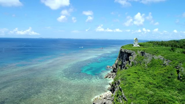 フナウサギバナタ　伊良部島　ドローン撮影　