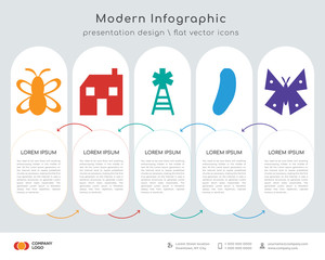 butterfly infographics design