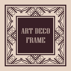 Art Deco frame border