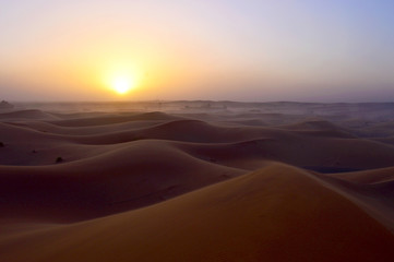 Fototapeta na wymiar Sahara sunset 2