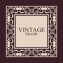 Art Deco frame border