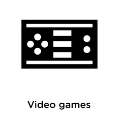 Fototapeta na wymiar Video games icon isolated on white background