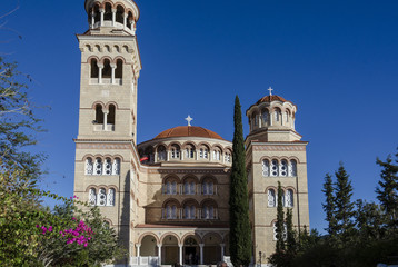 Fototapeta na wymiar Agios Nektarios Monastery Aegina Island Greece