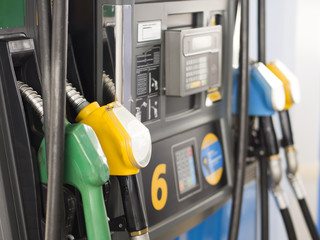 pump in vehicle fuel station