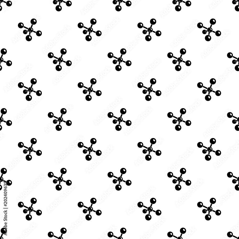 Poster molecule chemistry pattern vector seamless repeating for any web design