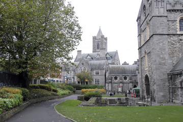 Fototapeta na wymiar Dublin, Ireland, 24 October 2012: Trinity Church