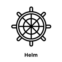 Helm icon isolated on white background