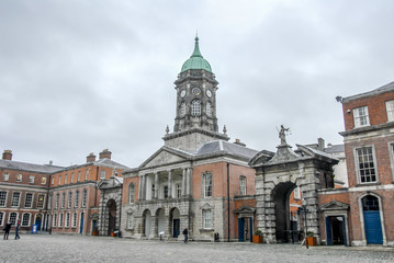 Fototapeta na wymiar Dublin, Ireland, 24 October 2012: Clock Tower