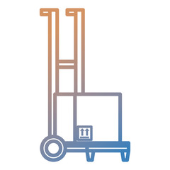 cart with box delivery service vector illustration design