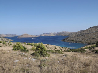 view from Dugi otok on Kornati national park, Croatia