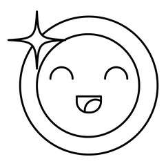 coin money kawaii character vector illustration design