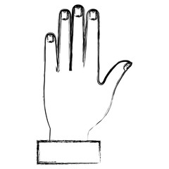 hand human isolated icon vector illustration design