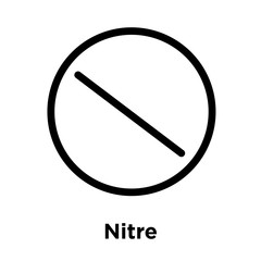 Nitre icon isolated on white background